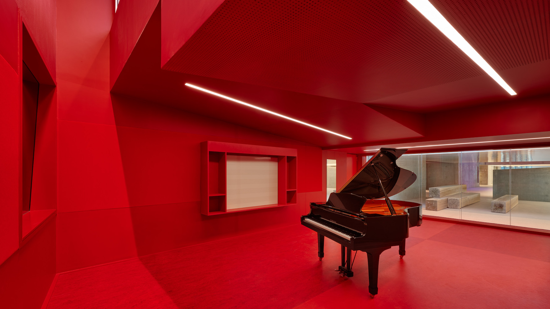 Outside of Paris, Dominique Coulon & Associés Infuse a Performing Arts School with Bold Color and Natural Light
